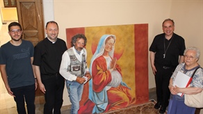 DONO A MONS. POMPILI DI UNA DELLE OPERE DEI MADONNARI