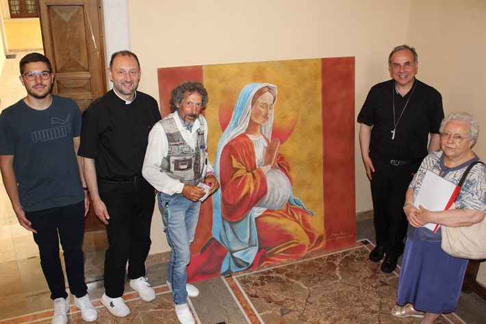 DONO A MONS. POMPILI DI UNA DELLE OPERE DEI MADONNARI